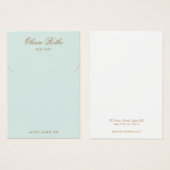 ヴィンテージスクリプトライトターコイズネックレスディスプレイ (正面&裏面)