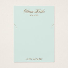 ヴィンテージスクリプトライトターコイズネックレスディスプレイ