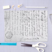 ヴィンテージスクリプト手書き 薄葉紙 (クラフト)