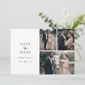 ヴィンテージスクリプト3 Photo Collage日付の保存 セーブザデート (スタンド正面)