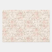 ヴィンテージスクリプト ラッピングペーパーシート (正面)