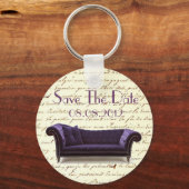 ヴィンテージスクリプトparis chandelier 結婚's キーホルダー (正面)