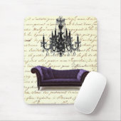 ヴィンテージスクリプトparis chandelier 結婚's マウスパッド (マウス)