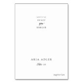 ヴィンテージスクリプ結婚トのメニューオプション座席表 テーブルナンバー (正面)