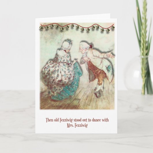 ヴィンテージスクルージのクリスマスカード シーズンカード (正面)