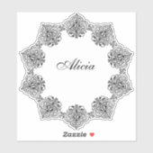 ヴィンテージスクロールフレーム シール (シート)