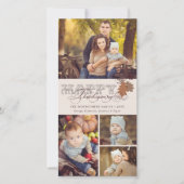 ヴィンテージスクロール紅葉感謝祭3枚 シーズンカード (正面)