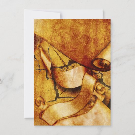 ヴィンテージスクロール羊皮紙の誕生日2% pipe%は個人化なります 招待状 (裏面)