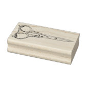 ヴィンテージスクロール裁縫はさみラバーアートスタンプ ラバースタンプ (スタンプ)