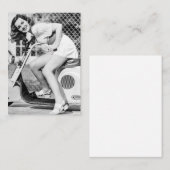 ヴィンテージスクーターピンナップミニスカート脚 名刺 (正面/裏面)