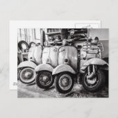 ヴィンテージスクーター葉書 | Old scooter |パリ ポストカード (正面/裏面)