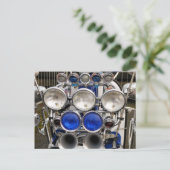 ヴィンテージスクータ ポストカード (スタンド正面)