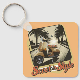 ヴィンテージスクートスタイルKeychain キーホルダー