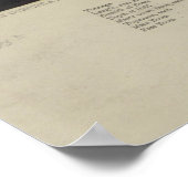 ヴィンテージスクーナーヨットイラストレーション(1870) ポスター (角)