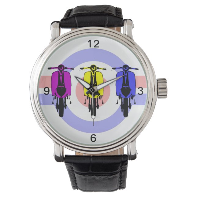 ヴィンテージスクーポップ・アートのター 腕時計 (正面)