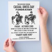 ヴィンテージスクールカジュアル、ドレスデイ資金調達者の広告 チラシ (手)