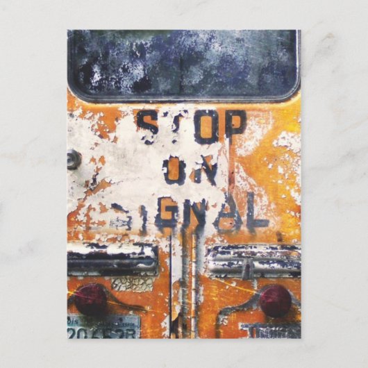 ヴィンテージスクールバス ポストカード (正面)