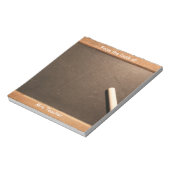 ヴィンテージスクール石板パーソナライズされた先生メモ帳3 ノートパッド (回転)