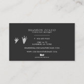 ヴィンテージスケッチアリゲーター名刺 名刺 (裏面)