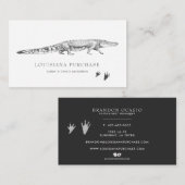 ヴィンテージスケッチアリゲーター名刺 名刺 (正面/裏面)