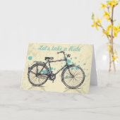 ヴィンテージスケッチグリーティングカード カード (黄色い花)