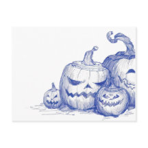 ヴィンテージスケッチジャックとランタンスケッチ