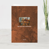 ヴィンテージスケッチハロウィンウィッチグリーティングカード カード (裏面)