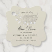 ヴィンテージスケッチフローラパステル日付の保存 フェイバータグ (正面)