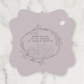 ヴィンテージスケッチフローラパステル日付の保存 フェイバータグ (裏面)