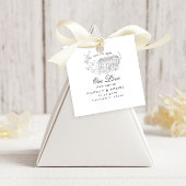 ヴィンテージスケッチフローラパステル日付の保存 フェイバータグ