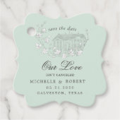 ヴィンテージスケッチフローラパステル日付の保存 フェイバータグ (正面)