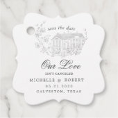 ヴィンテージスケッチフローラパステル日付の保存 フェイバータグ (正面)