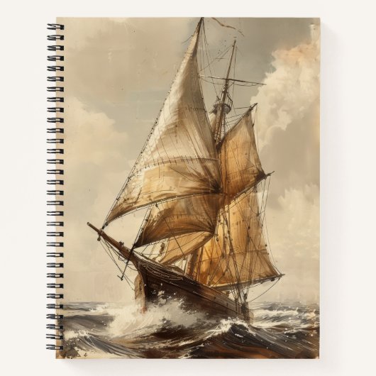 ヴィンテージスケッチボート ノートブック (正面)