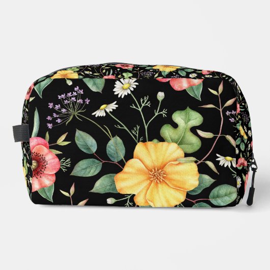 ヴィンテージスケッチワイルドフラワー/ミッドナイト ドップキット (正面)