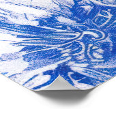 ヴィンテージスケッチ縁ど車 ポスター (角)