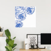 ヴィンテージスケッチ縁ど車 ポスター (ホームオフィス)