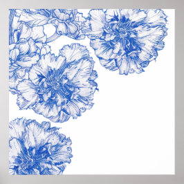 ヴィンテージスケッチ縁ど車 ポスター