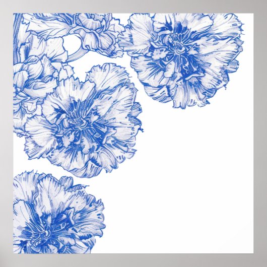 ヴィンテージスケッチ縁ど車 ポスター (正面)