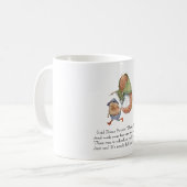 ヴィンテージスケッチ詩ポテトキッズかわいい食べ物を韻 コーヒーマグカップ (正面左)