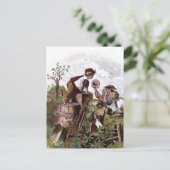 ヴィンテージスケッチ遊：の子 ポストカード (スタンド正面)