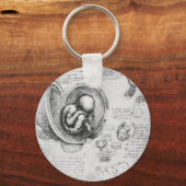 ヴィンテージスケッチ1子宮 キーホルダー (正面)