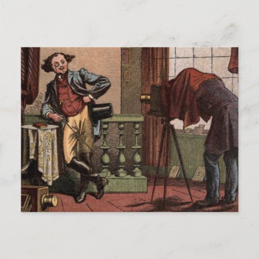 ヴィンテージスケッチ:アンティーク ポストカード (正面)