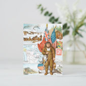 ヴィンテージスケッチ:カナダのコラージュ ポストカード (スタンド正面)