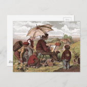 ヴィンテージスケッチ:シンプル家 ポストカード (正面/裏面)