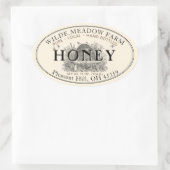 ヴィンテージスケップ純粋なローカルハンドボトル生はちみつ 楕円形シール (バッグ)