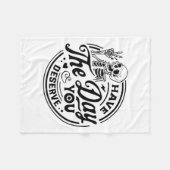 ヴィンテージスケルトンが平和Vaに値する日を持つ フリースブランケット (正面(横))