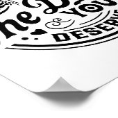 ヴィンテージスケルトンが平和Vaに値する日を持つ ポスター (角)