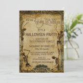 ヴィンテージスケルトンが死ぬYouハローウィンパーティ 招待状 (スタンド正面)
