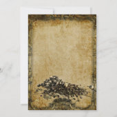 ヴィンテージスケルトンが死ぬYouハローウィンパーティ 招待状 (裏面)