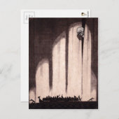 ヴィンテージスケルトンアートポストカード ポストカード (正面/裏面)